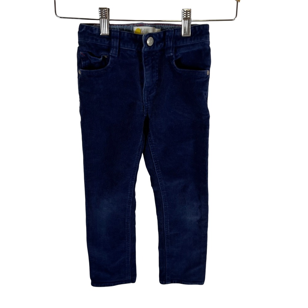 Boden Kids Navy Blue Corduroy Pants Size 5Y 110cm Straight Leg Ribbed‎ Trousers